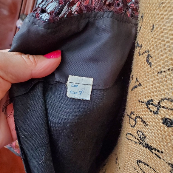 VINTAGE Black DRESS - Picture 9 of 13